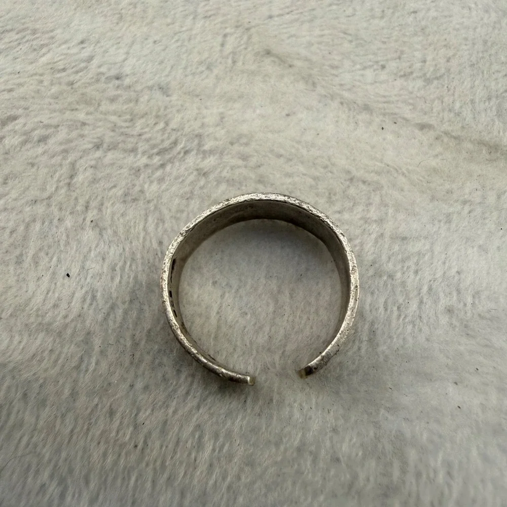 Vintage Signed Sterling Silver Toe Ring Dolphin Adjustable Size 4